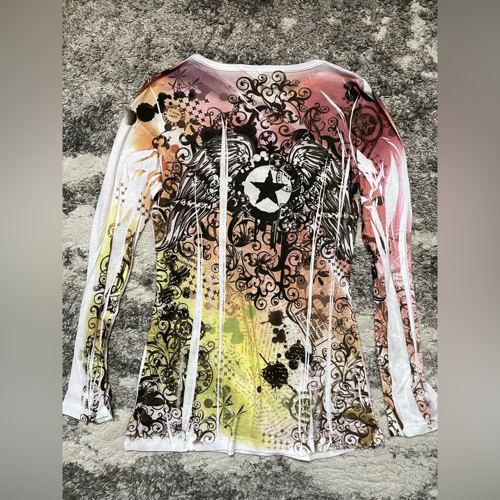 Graphic Star Rhinestone Long Sleeve Top - Picture 7 of 7